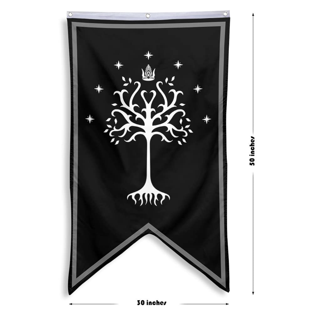 Bayyon Tree of Gondor banner flag close-up design highlights bold motif.