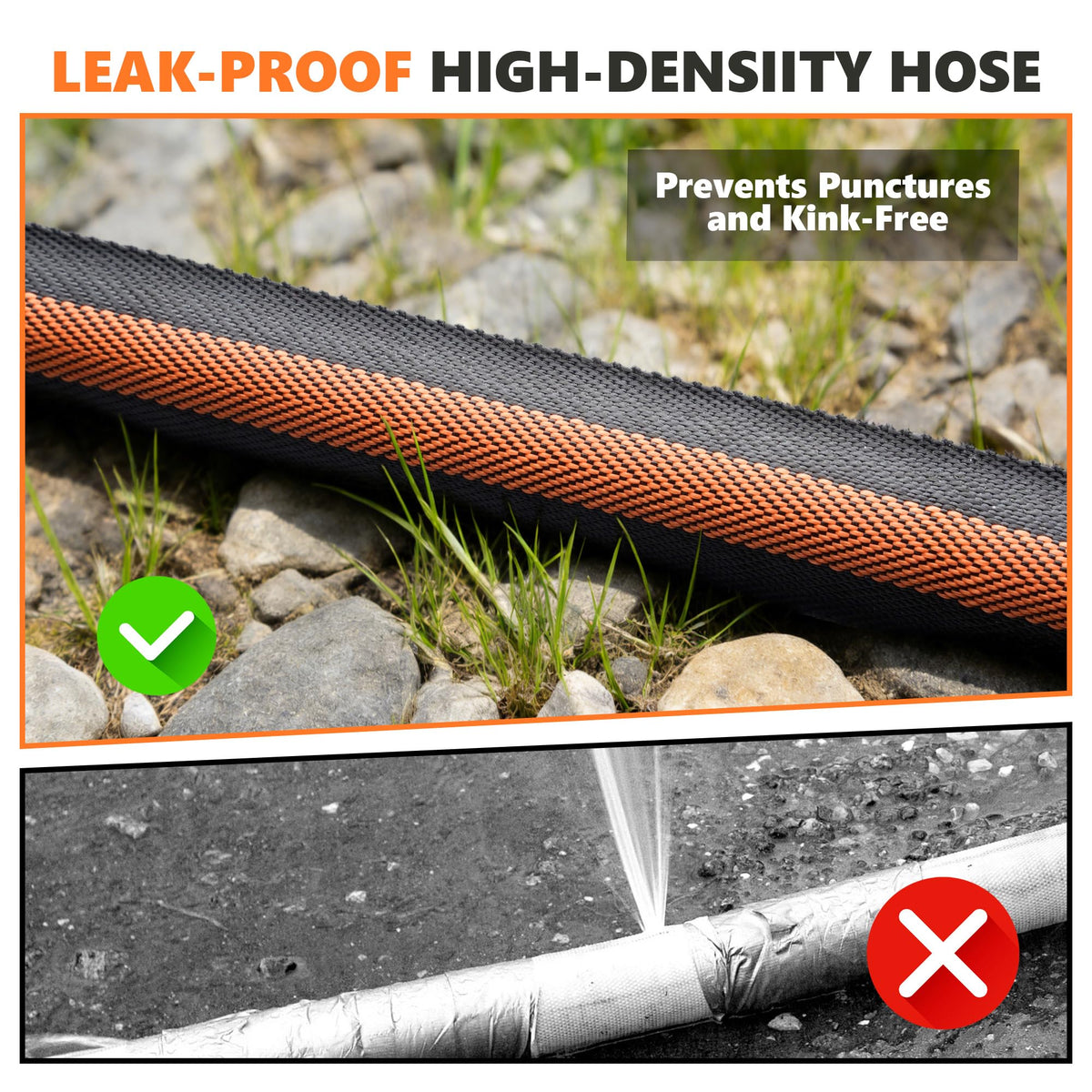 BazeSync kink-free design stays flexible during yard chores.
