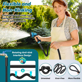 BAZOLOTA hose ends with copper plated connectors for secure leak proof setup
