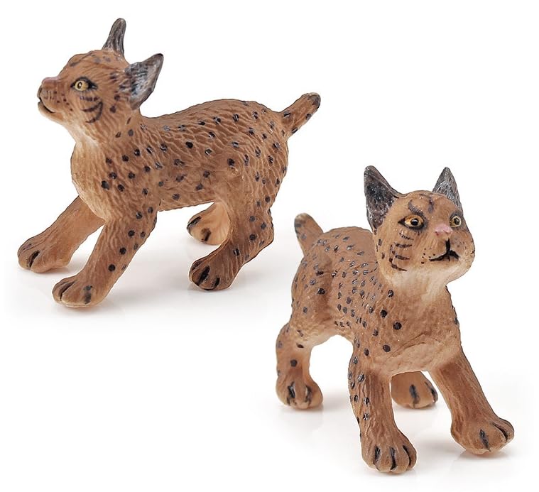 Bbiamsleep Lynx Figurines two-piece set ideal for party table centerpiece