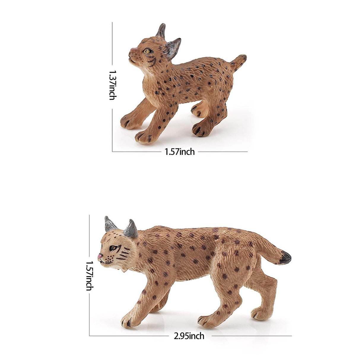 Bbiamsleep Lynx Figurine A front view showing compact size for goody bags