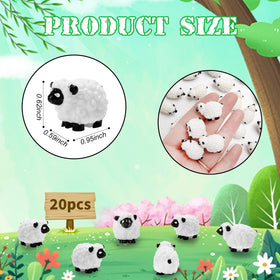 Bbiamsleep resin sheep figures for cake toppers and party decor.