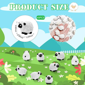 Bbiamsleep miniature sheep figures ideal for micro landscapes and garden scenes.