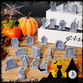 Bbiamsleep outdoor tombstone decor, lightweight resin accents for garden displays.