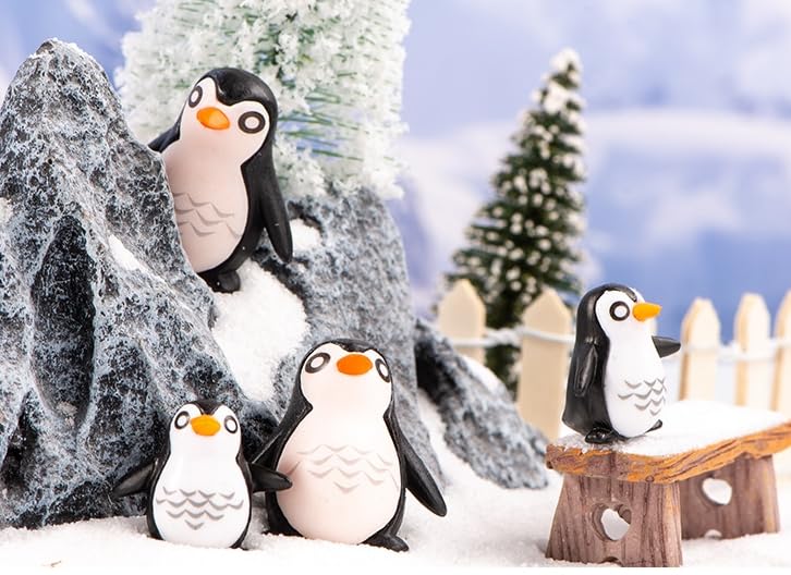 Bbiamsleep penguin figurine 07 resin mini for festive miniatures