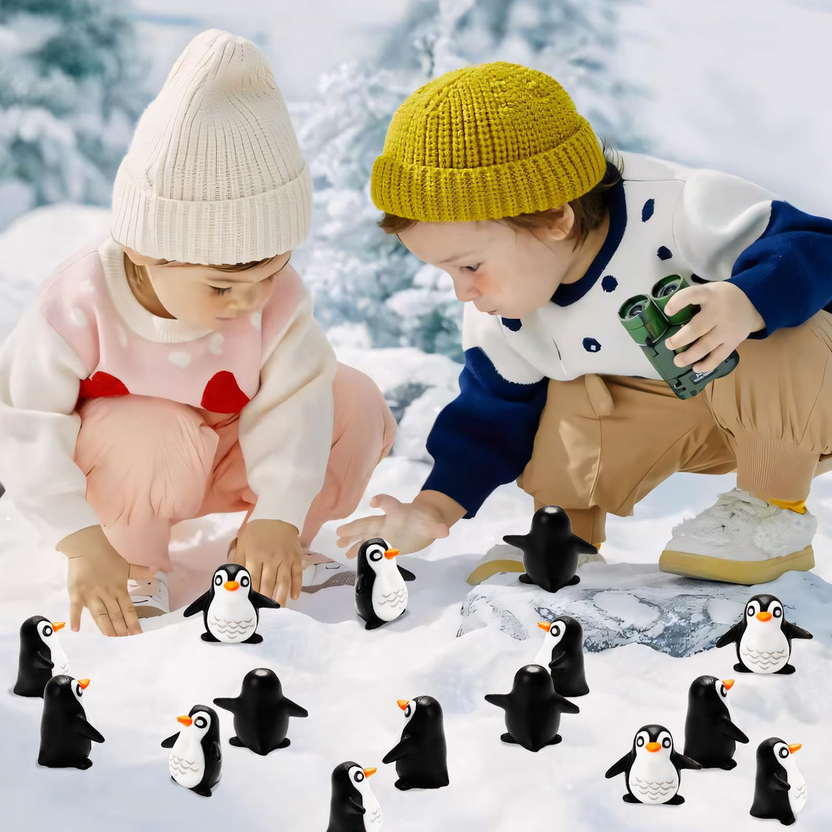 Bbiamsleep penguin figurines gift pack for penguin lovers