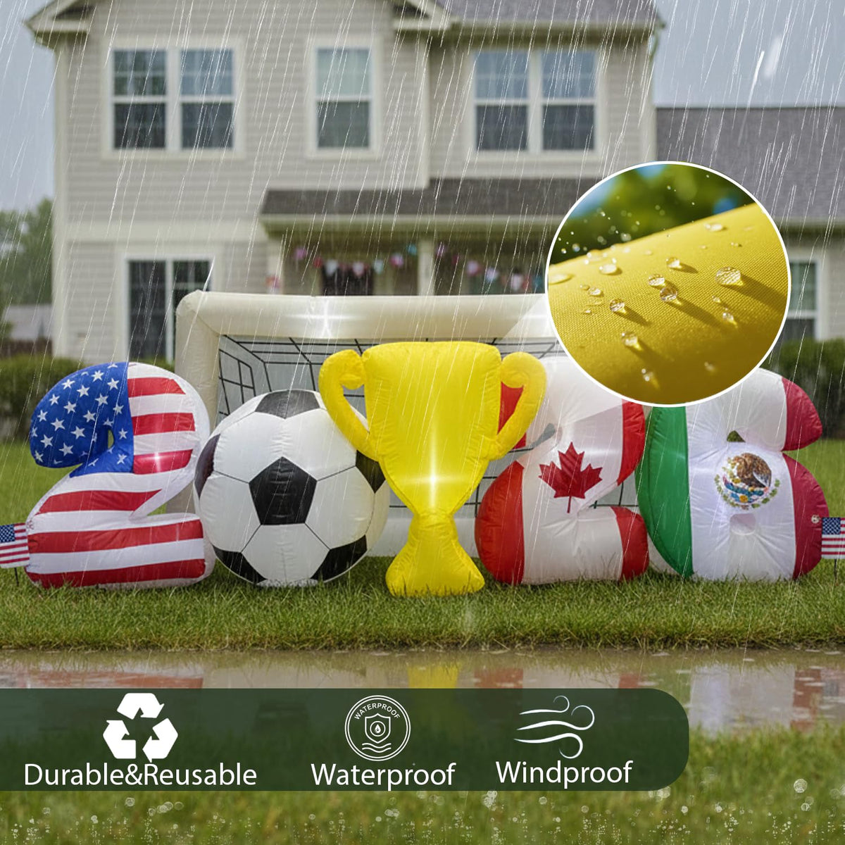 bbioc giant soccer ball and trophy design enhances photo moments