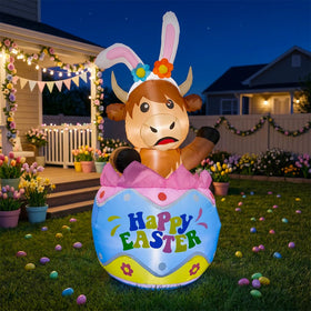 bbioc Easter decor with built-in blower for quick setup