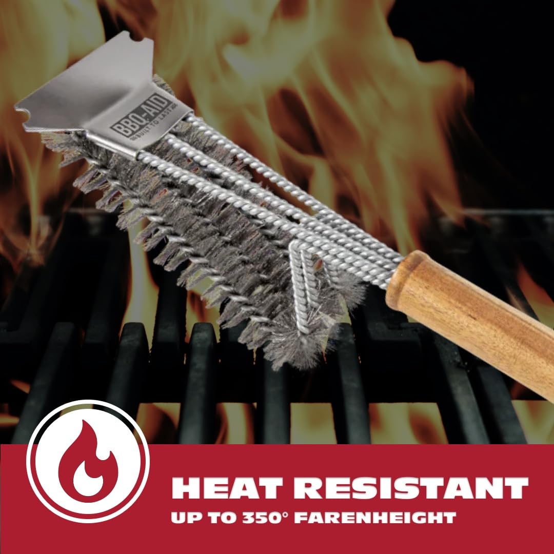 BBQ-Aid All Angles cleans top to bottom of grill grates