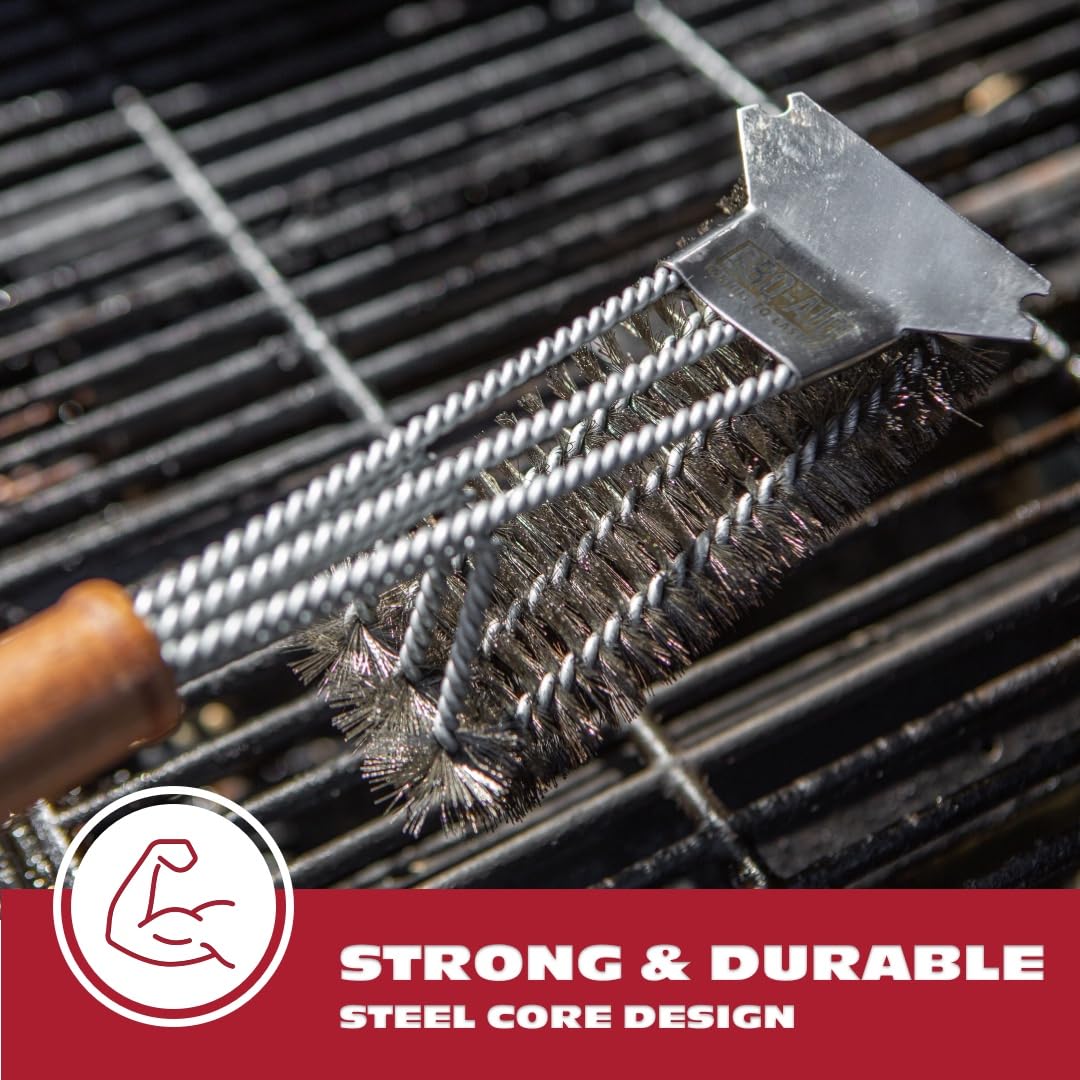 BBQ-Aid outdoor grill brush ideal for quick post-grill maintenance