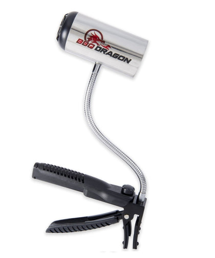 BBQ Dragon Charcoal Starter Fan in action delivering powerful airflow for fast lighting
