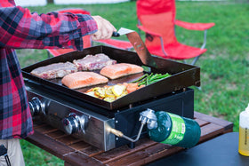 BBQ Future regulator hookup image shows easy 1lb to 20lb tank connection.