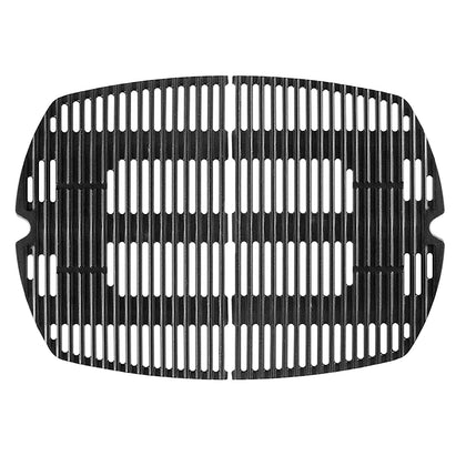 BBQ-PLUS 7646 grates on Weber Q300 delivering even heat and crisp searing