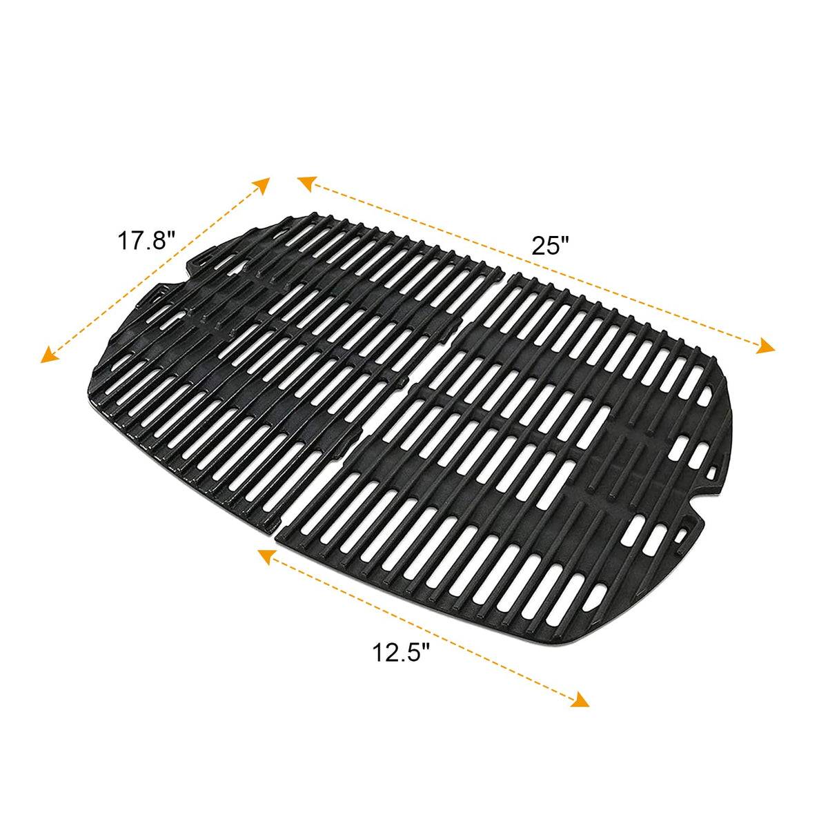 BBQ-PLUS 7646 grates on Weber Q320 ready for replacement