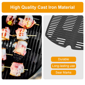 BBQ-PLUS 7646 grates on Weber Q3200 delivering strong heat retention