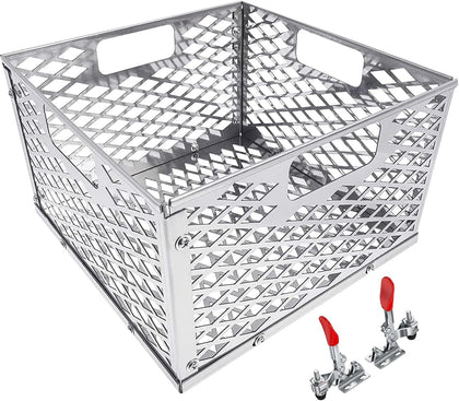 BBQ-PLUS charcoal firebox basket top view for even heat distribution