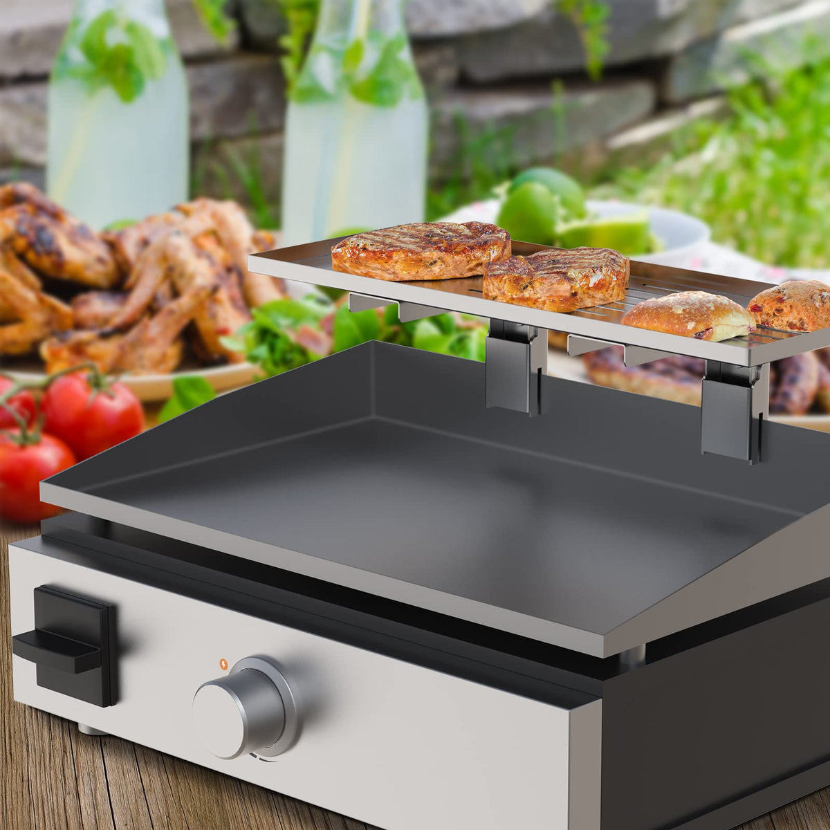 BBQ-PLUS compact folding design reduces footprint when not in use