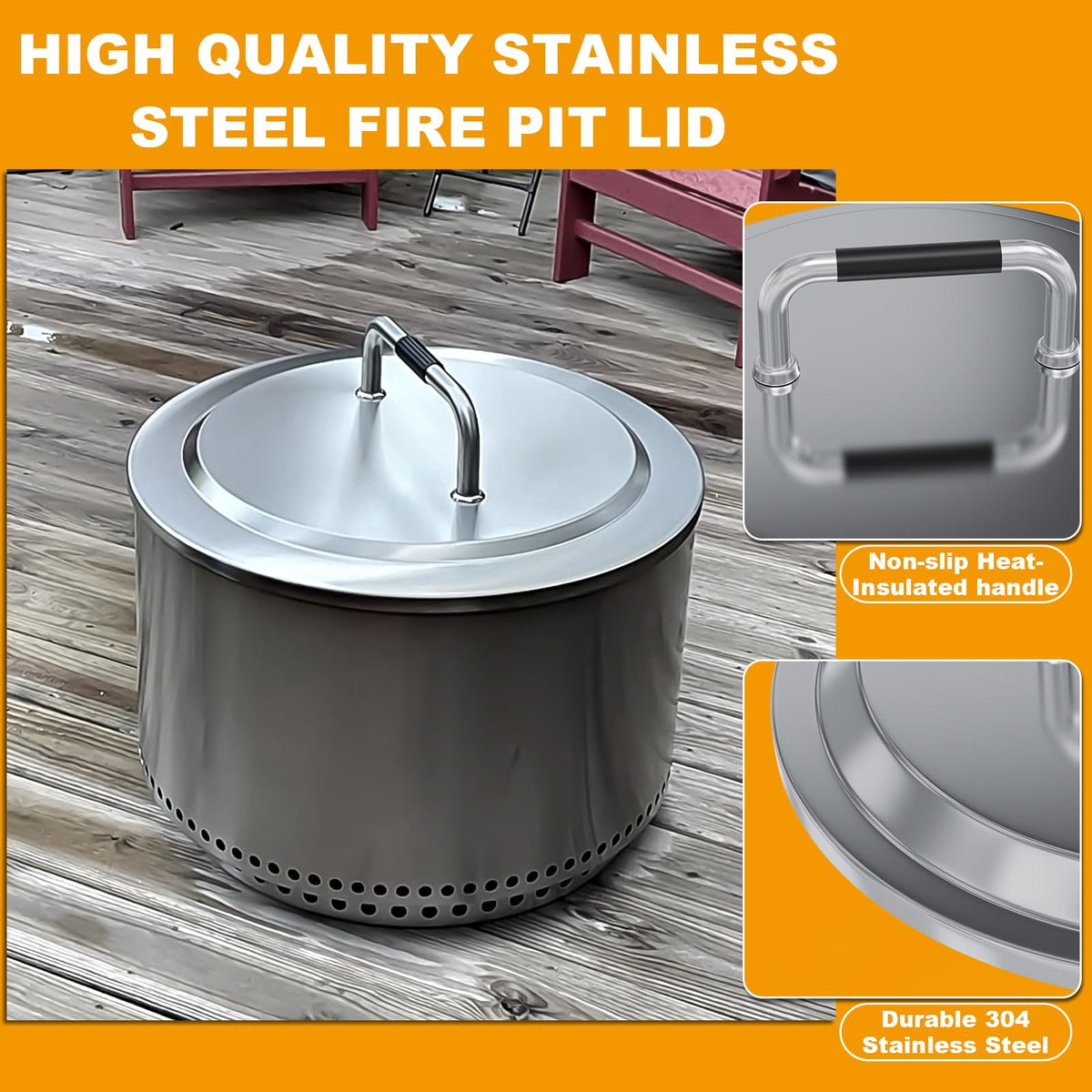 BBQ-PLUS lid shields rain and dust for consistent firing during outdoor use.