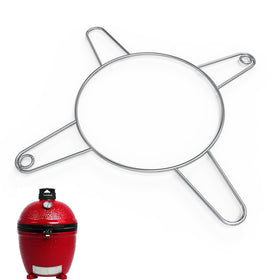 BBQ-PLUS grill rack with drip pan for Kamado Joe, organized cooking space