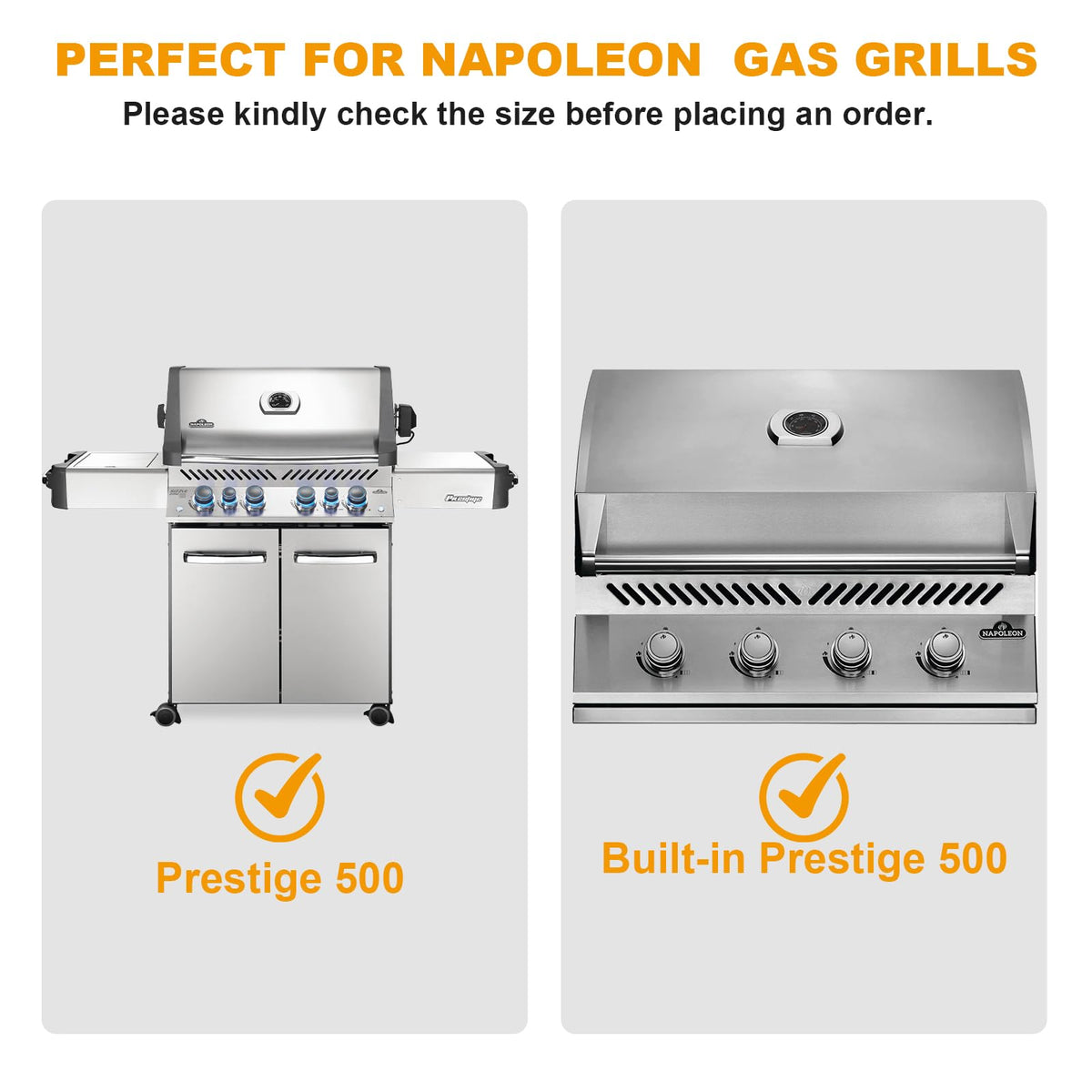 BBQ-PLUS Napoleon Prestige 500 burners provide steady flames for consistent grilling