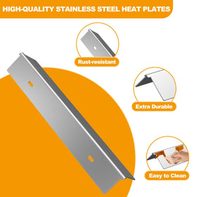 BBQ-PLUS stainless steel components resist rust for outdoor grilling