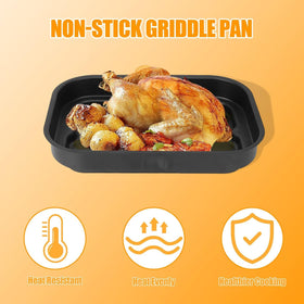 BBQ-PLUS non-stick coating detail ensures easy release and hassle-free scrubbing.