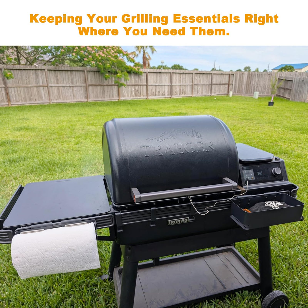 BBQ-PLUS P.A.L. rail compatibility with Traeger and similar rails explained.
