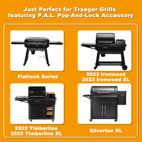 BBQ-PLUS P.A.L. rail complete kit keeps essentials organized outdoors.