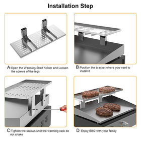 BBQ-PLUS rust-resistant rack endures outdoor grilling with minimal maintenance