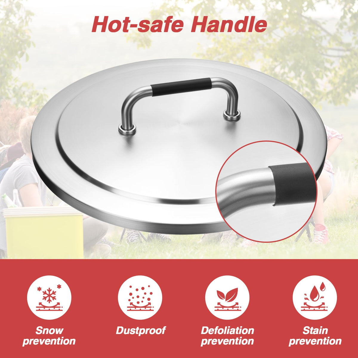 BBQ-Yummy lid fits Solo Stove Bonfire 1.0 and 2.0 models