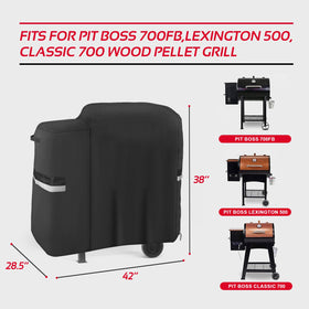 BBQ-Yummy pb500lx1 cover over wood pellet grill guards against rain and dust.