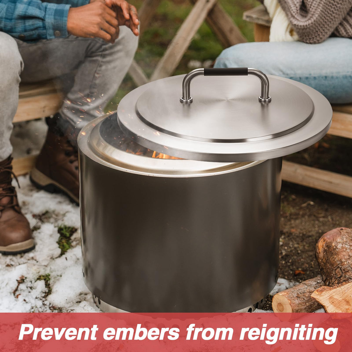 BBQ-Yummy weatherproof lid keeps debris out during camping