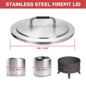 BBQ-Yummy lid with heat resistant handle makes removal easy