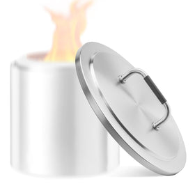 BBQ-Yummy stainless steel fire pit lid for 19.5 inch Bonfire protects from weather