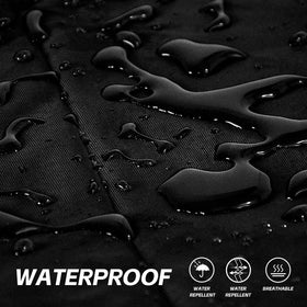 BBQ-Yummy waterproof 600D cover keeps outdoor grill dry during heavy rain.
