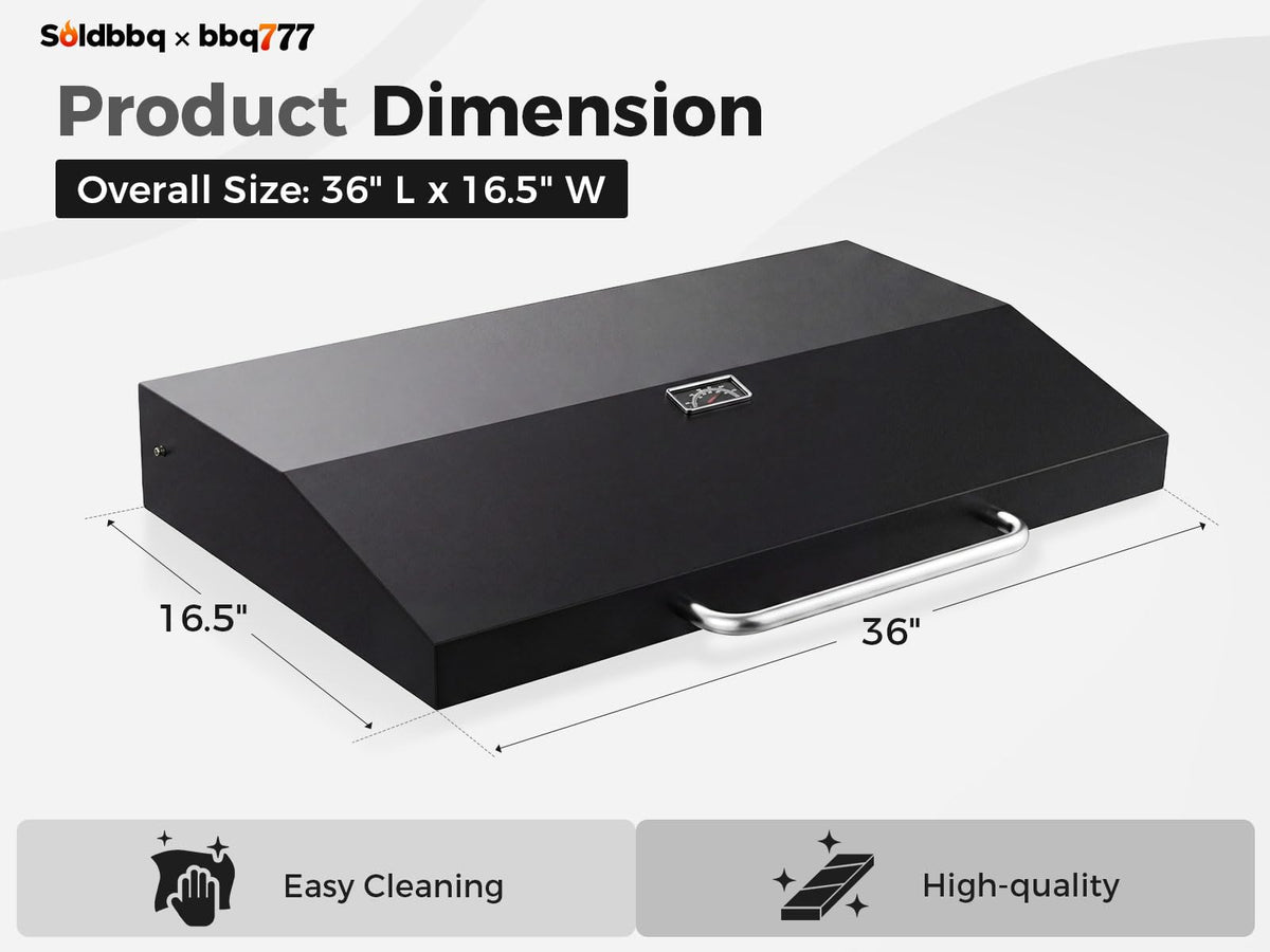 bbq777 Blackstone 36-inch lid-assembly facilitates quick setup and secure protection.