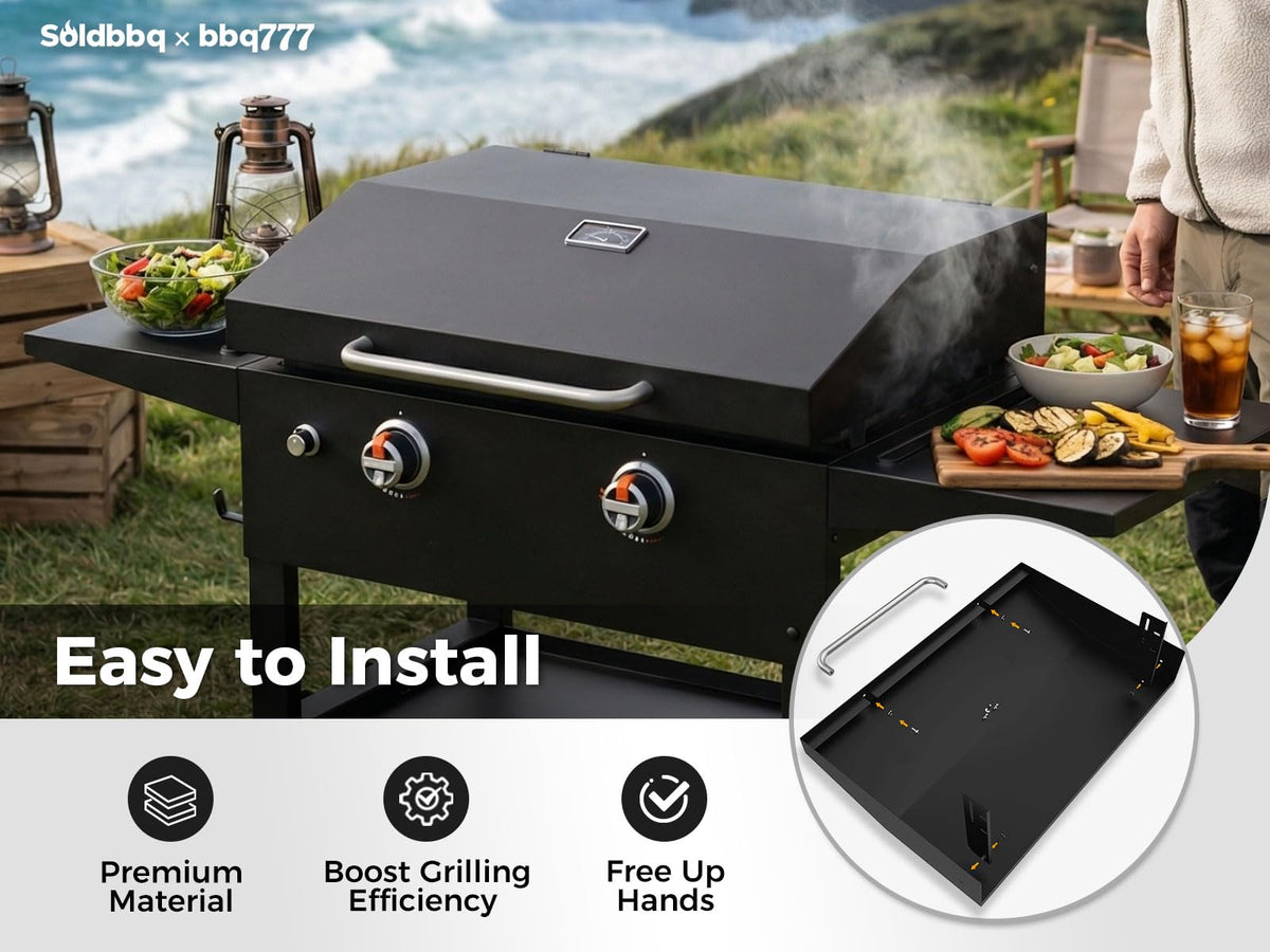 bbq777 easy installation with mounting parts ensures a secure fit.