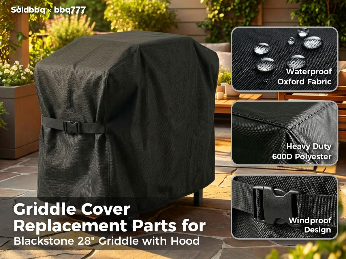bbq777 fade-resistant griddle cover resists strong sunlight