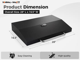 bbq777 lid thermometer display enables precise heat control during cooking.