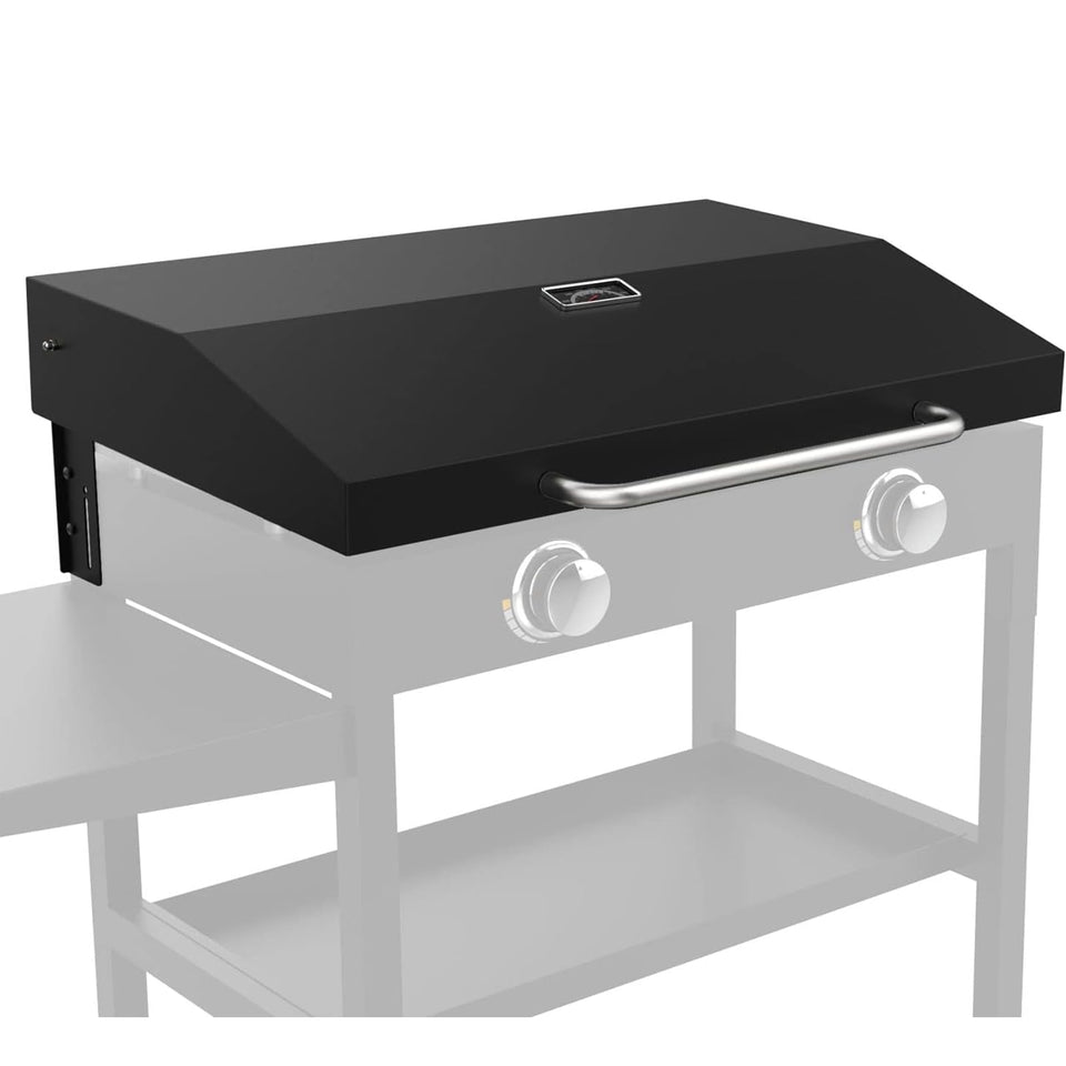 bbq777 upgraded hinged lid for Blackstone 28in protects surface and adds quick access.