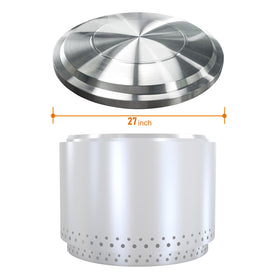 BBQCuker 27x3 inch lid fits precisely Solo Stove Yukon.