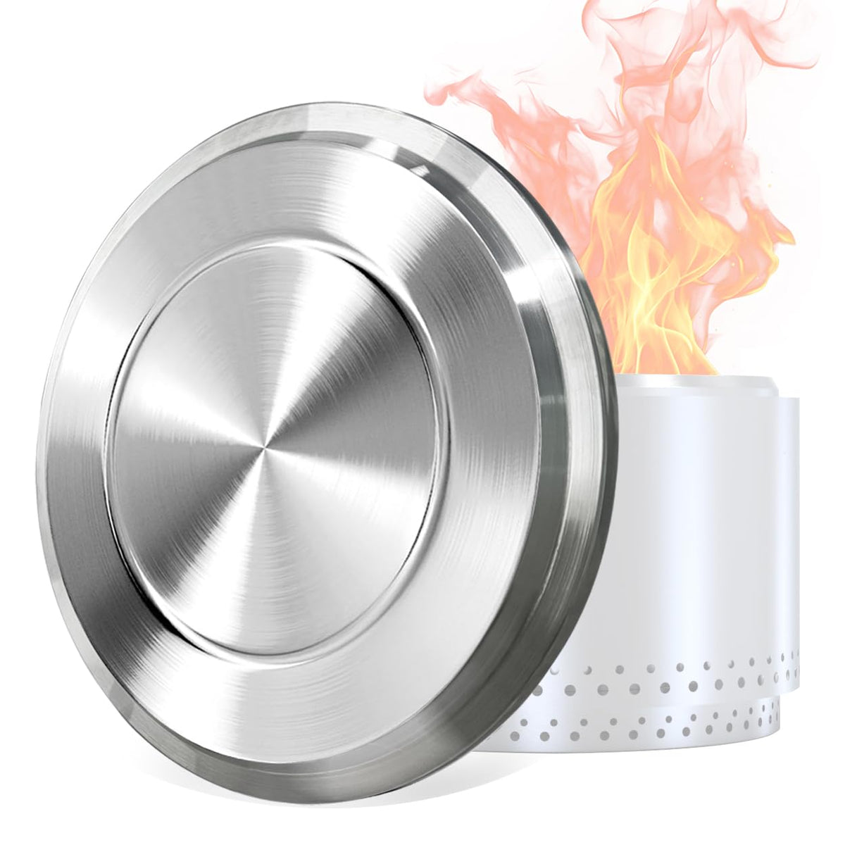 BBQCuker fire pit lid for Solo Stove Yukon fits 27-inch diameter snugly.