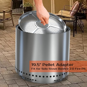 BBQCuker pellet adapter one-piece molded design highlights durable construction for long-lasting use