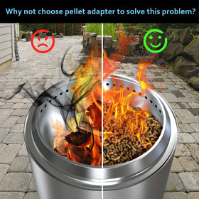 BBQCuker adapter reinforced load-bearing strips improve stability during extended fires