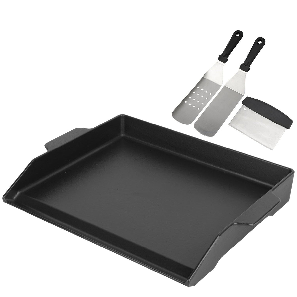 BBQ Future universal griddle assembly offers easy fit on most grills for flexible outdoor cooking.