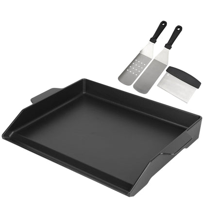 BBQ Future universal griddle assembly offers easy fit on most grills for flexible outdoor cooking.