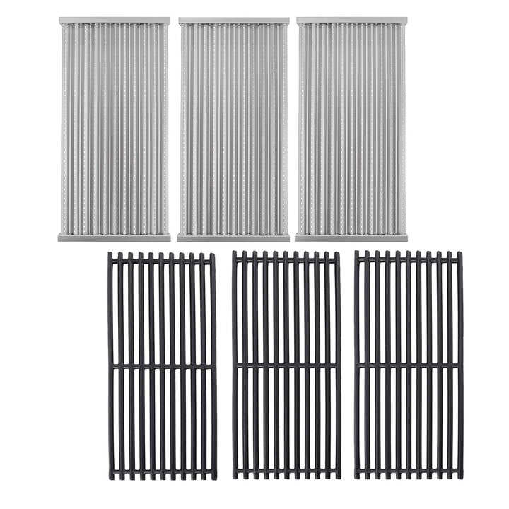 BBQration 17in emitter set closeup demonstrates durable emitters for even cooking on Char-Broil grills.