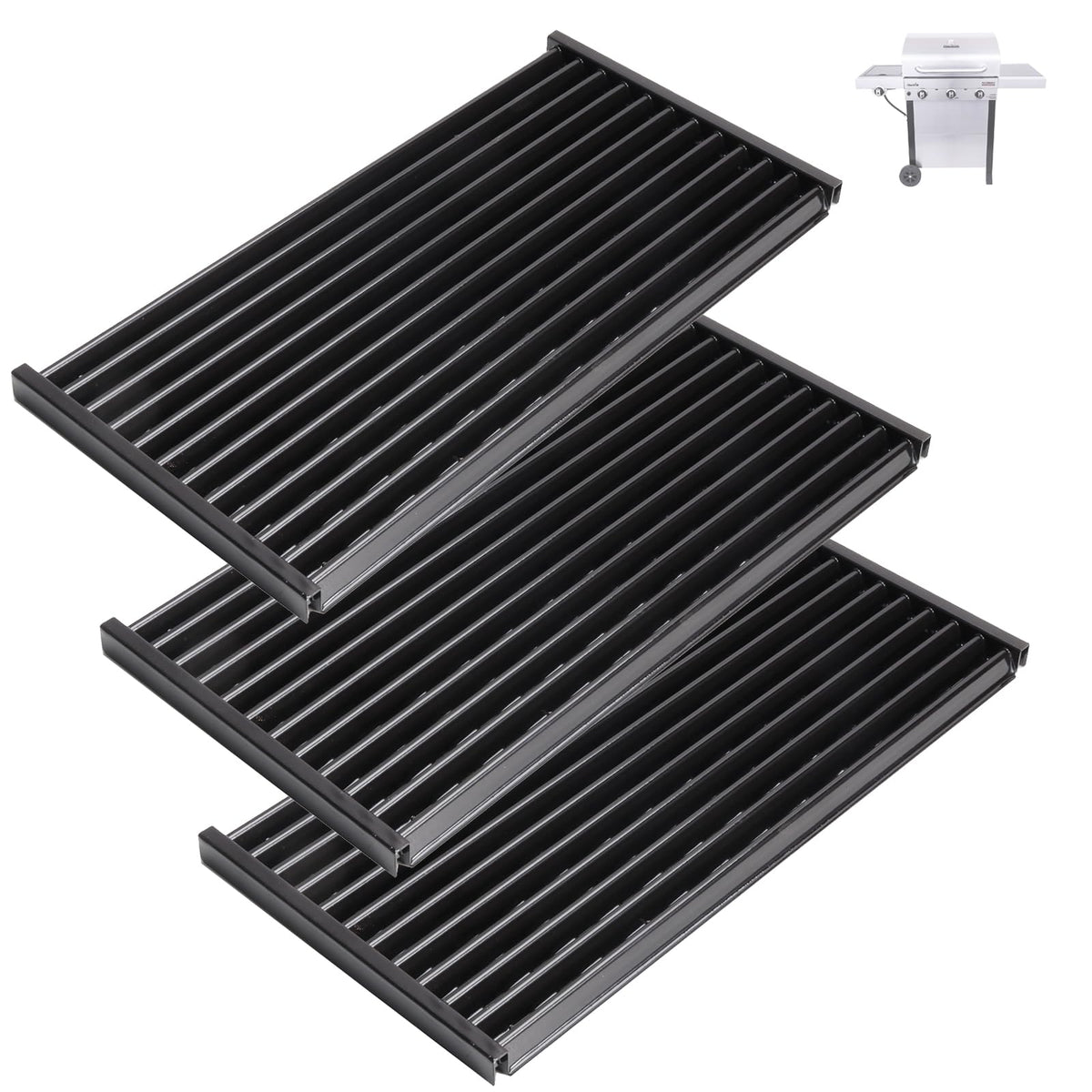 BBQration 17-inch porcelain-steel grill grate for Charbroil TRU-Infrared