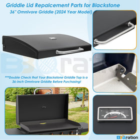 Included mounting parts for quick and secure lid installation.