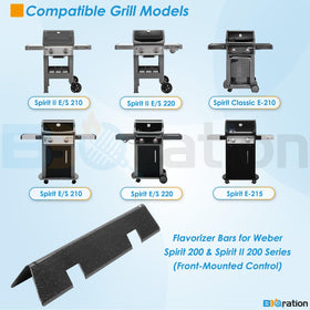 BBQration 7635 flavorizer bars with porcelain enamel finish for lasting grilling surfaces.